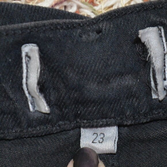 AGOLDE Toni Straight Leg Black Jeans Sz 23 - Picture 5 of 11
